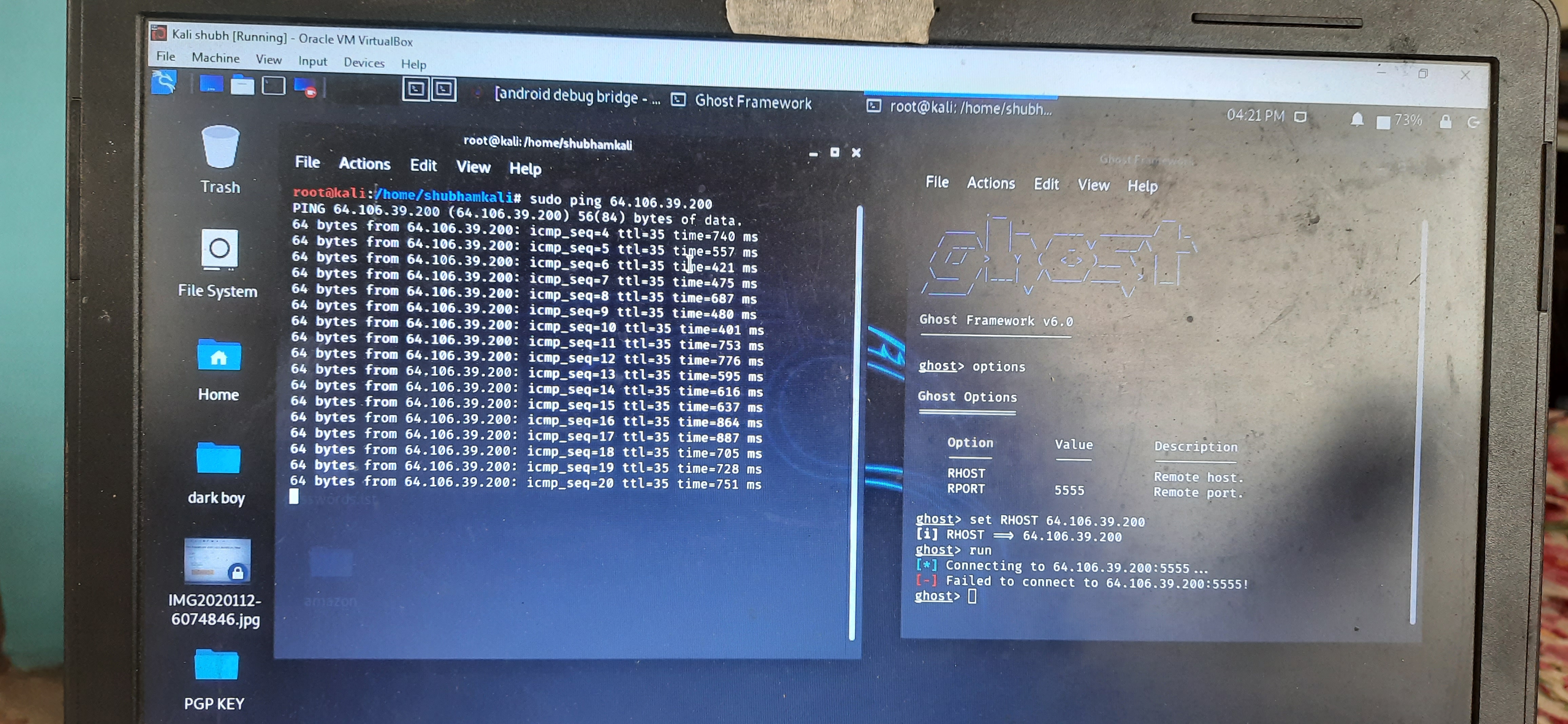 Failed to connect to ip address · Issue #260 · EntySec/Ghost · GitHub