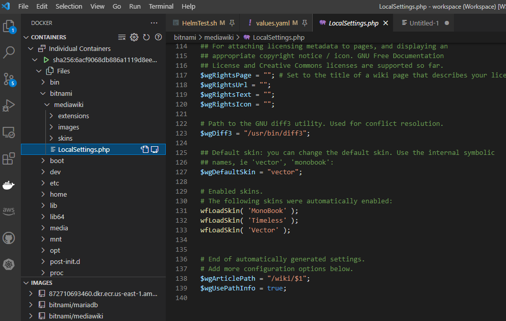 [bitnami/mediawiki] Does helm chart support SMTP endpoints that do not