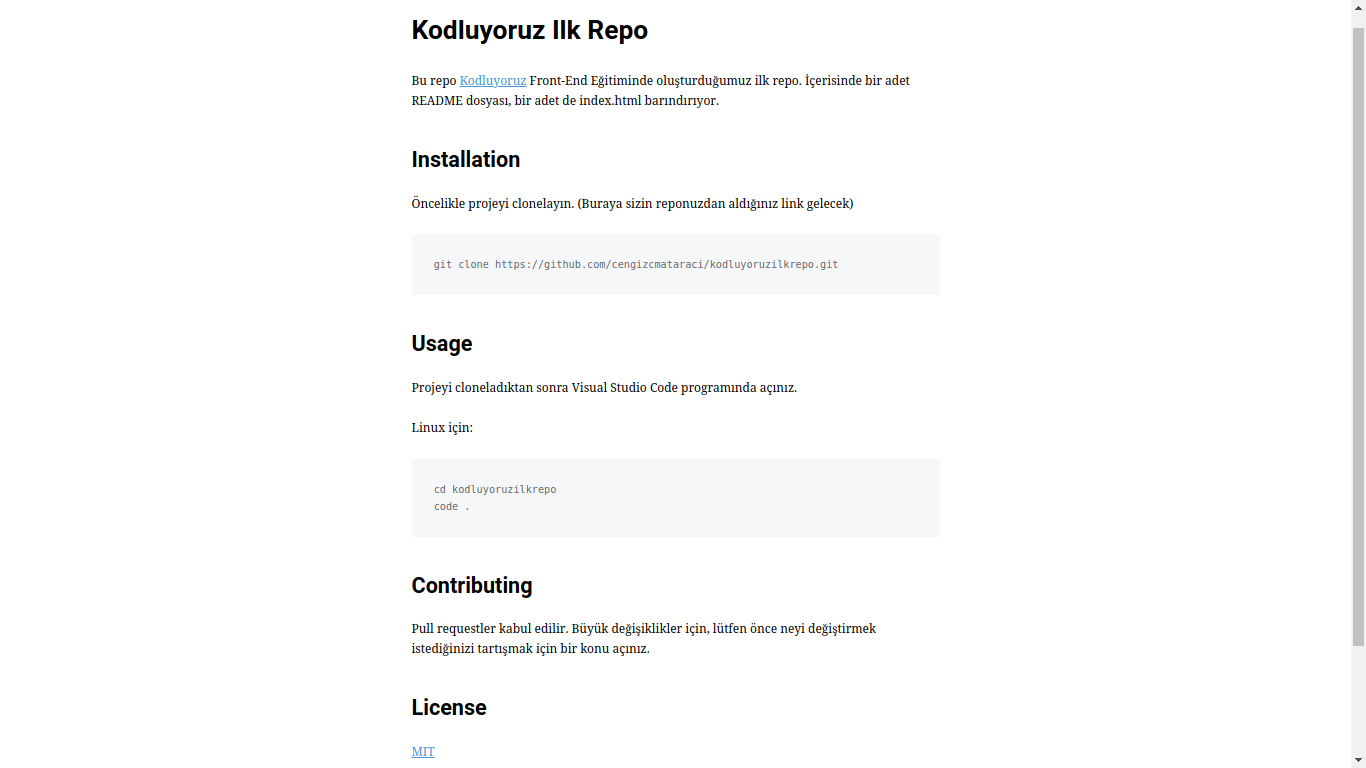 Github Secilgoktas Kodluyoruzilkrepo Kodluyoruz Eğitimi Kapsamında