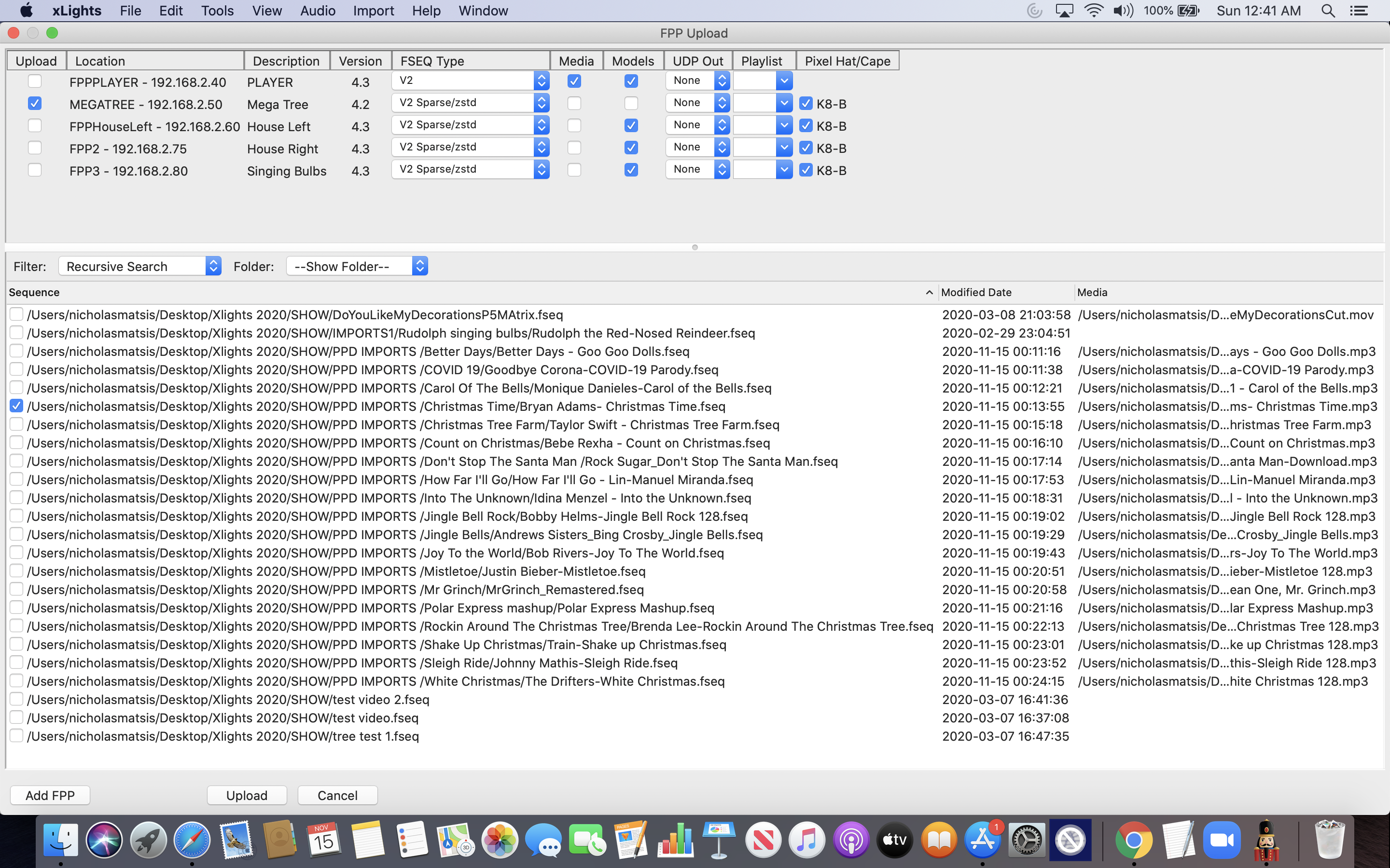 Unable to upload to FPP · Issue #2344 · xLightsSequencer/xLights · GitHub
