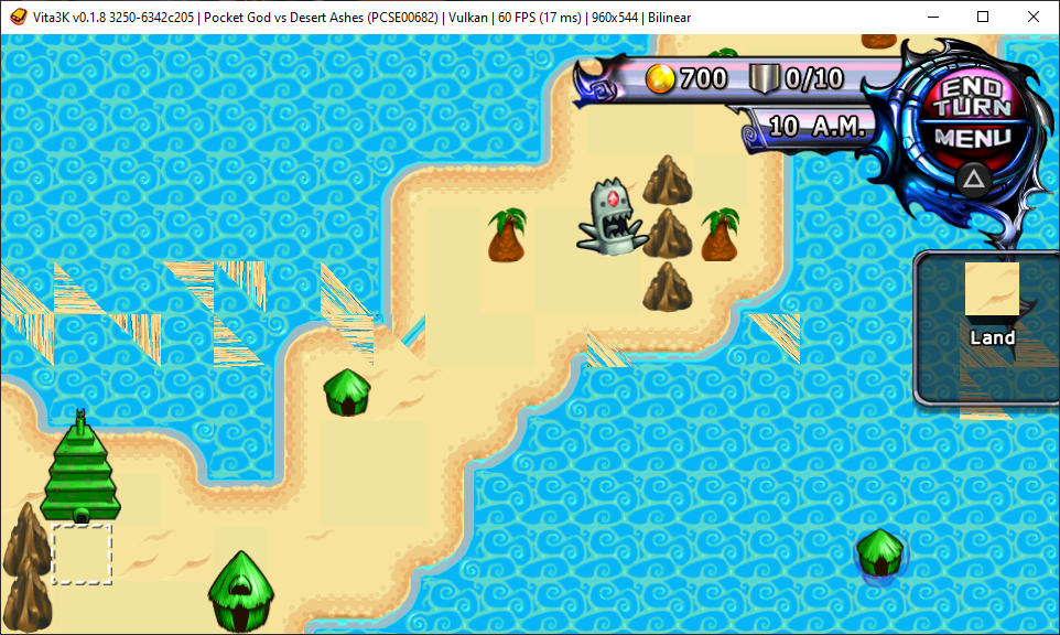 Pocket God vs Desert Ashes [PCSE00682] · Issue 1975 · Vita3K