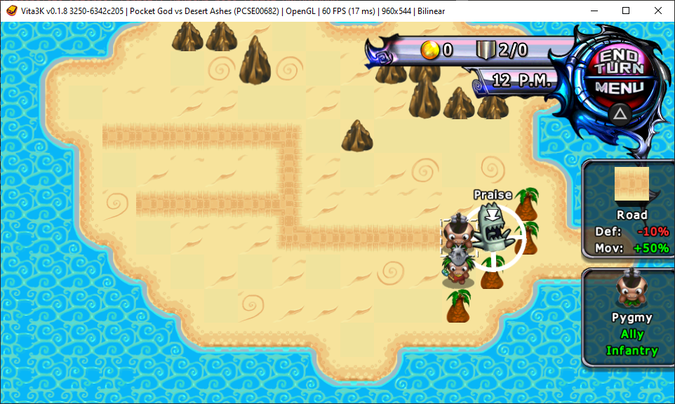 Pocket God vs Desert Ashes [PCSE00682] · Issue 1975 · Vita3K