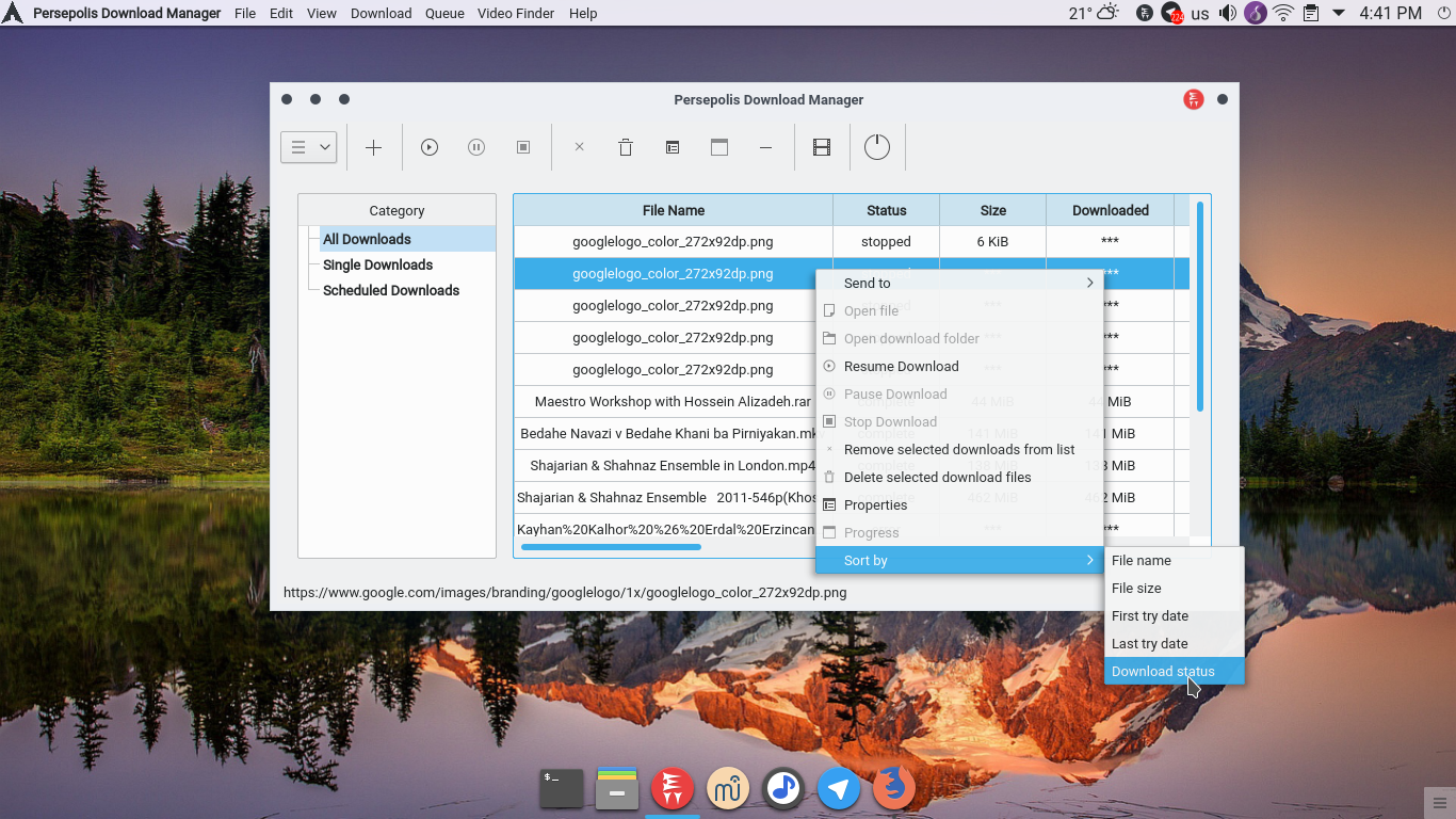 suggesting some features · Issue #504 · persepolisdm/persepolis · GitHub