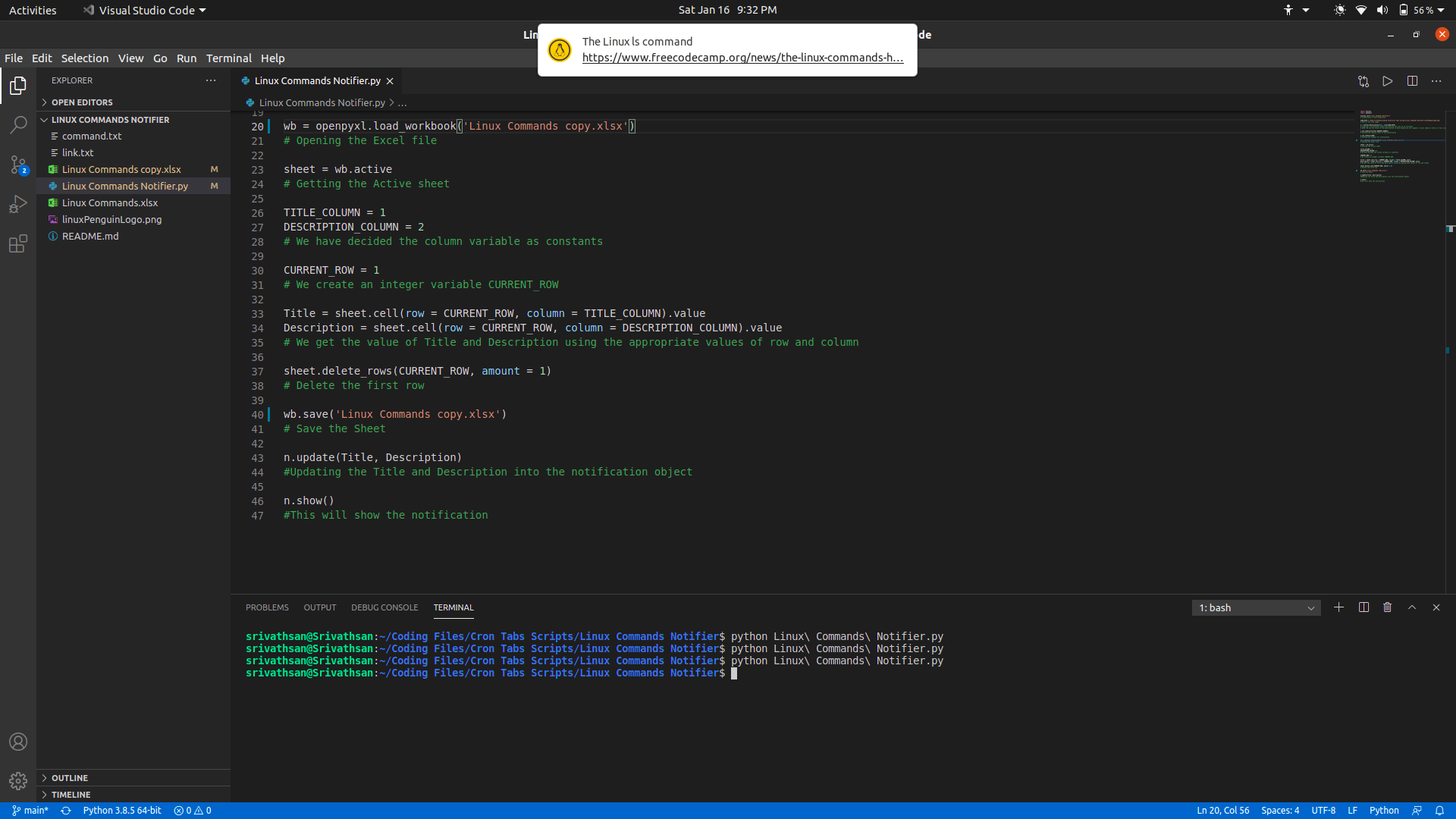 GitHub - srivathsanvenkateswaran/Article-Reminder · GitHub