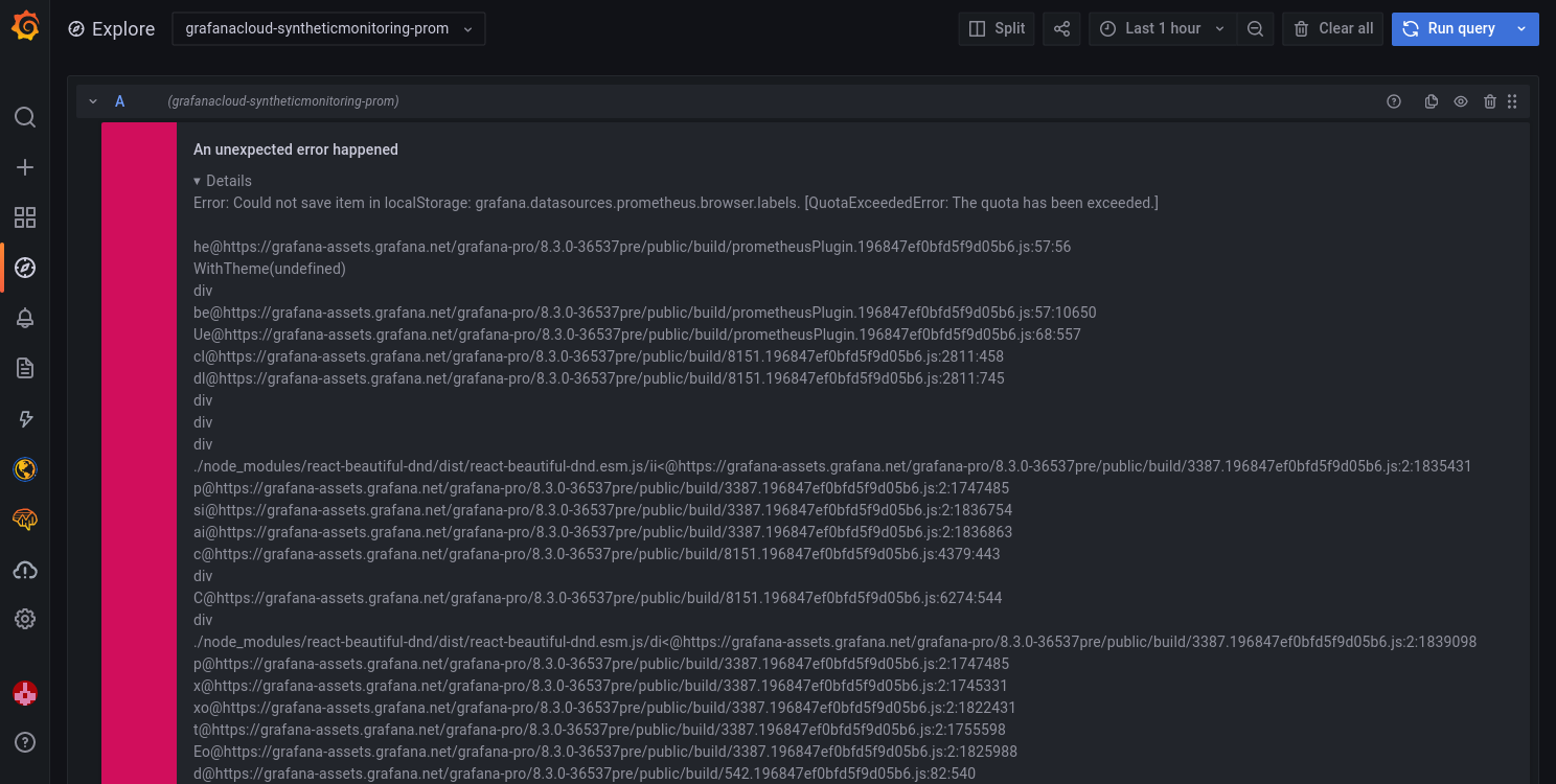 Storage: Improve local storage error handling · Issue #40434 · grafana ...
