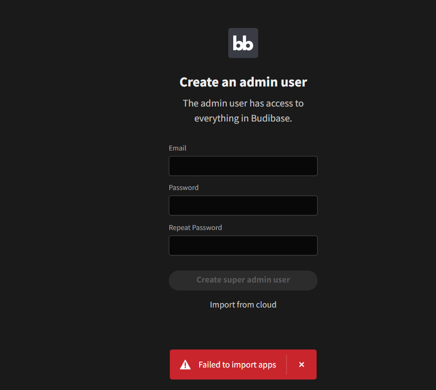 App import error from cloud to self-hosted · Issue #8622 · Budibase ...