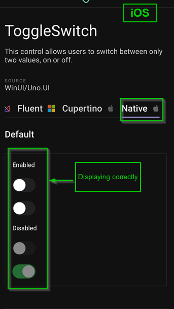 [Gallery][Android] Toggleswitch- For Material and Native, toggleswitch ...