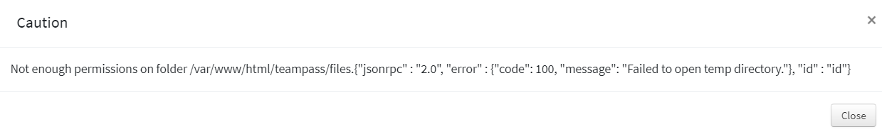 Can't upload file · Issue #2879 · nilsteampassnet/TeamPass · GitHub