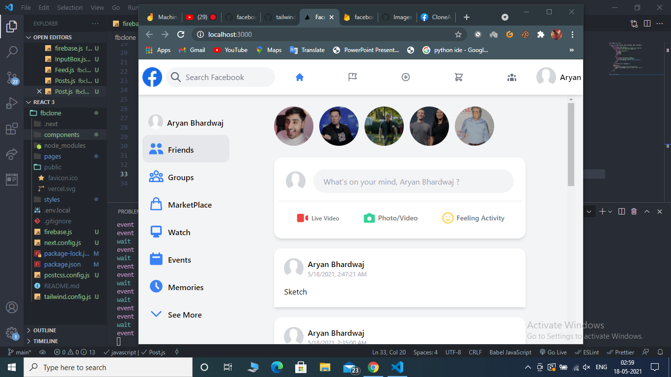 GitHub - weebo-ary/facebook-app: It is a Facebook clone web application ...