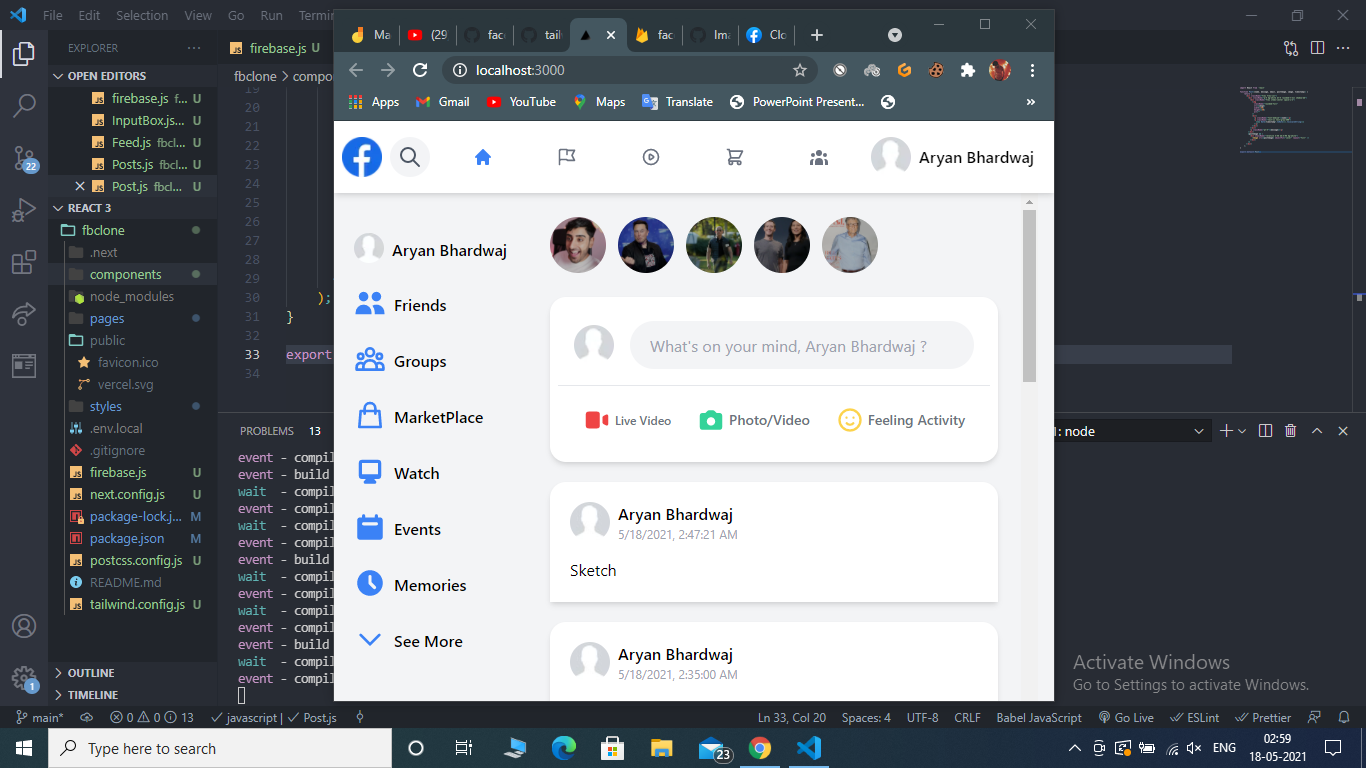 GitHub - weebo-ary/facebook-app: It is a Facebook clone web application ...