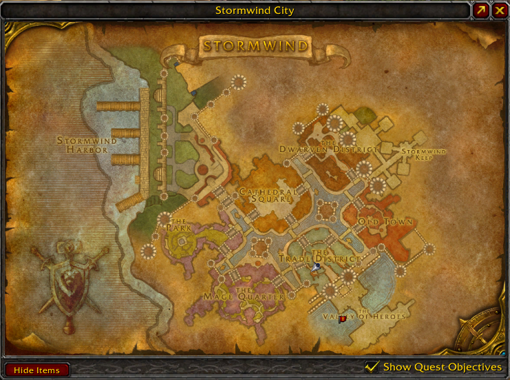 Stormwind Guard directs you to wrong place in chat when asking for a ...