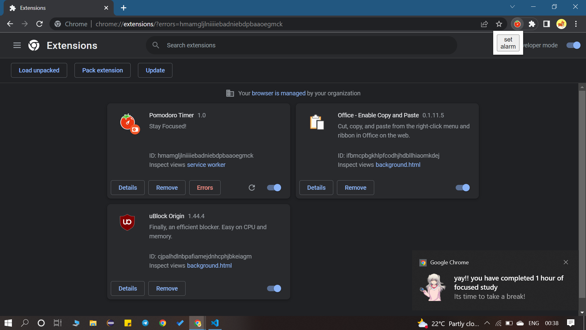 GitHub shruti120/PomodoroTimer a chrome extension to keep you