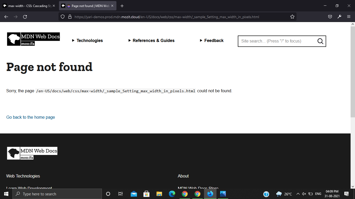 Issue with "maxwidth" live example iframe not working · Issue 8490