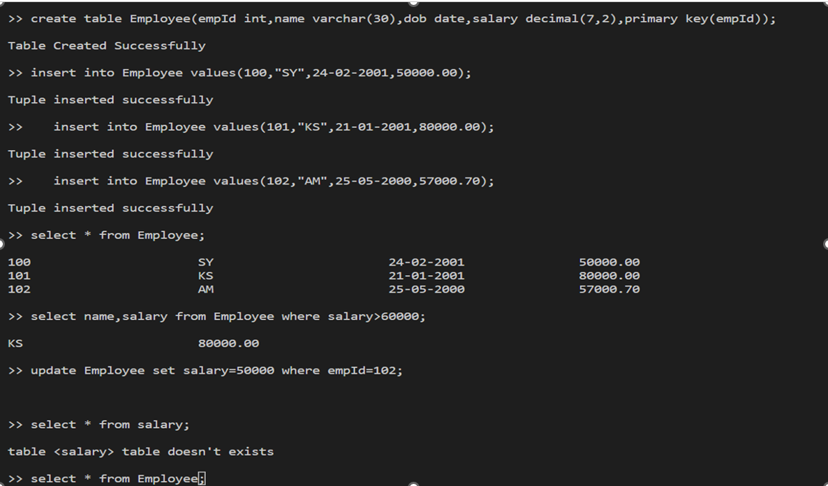 GitHub - krishnasudan909/Data-Clone: A Command Line Interface SQL Clone ...