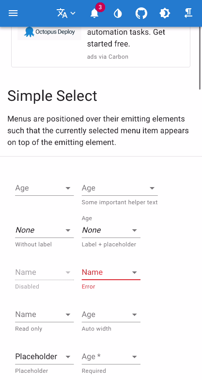 iPhone. Opened option-list is not fixed under select input. Background ...