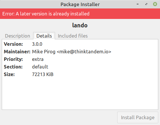 Can't update to v3.0.0 on Linux Mint · Issue #2224 · lando/lando · GitHub