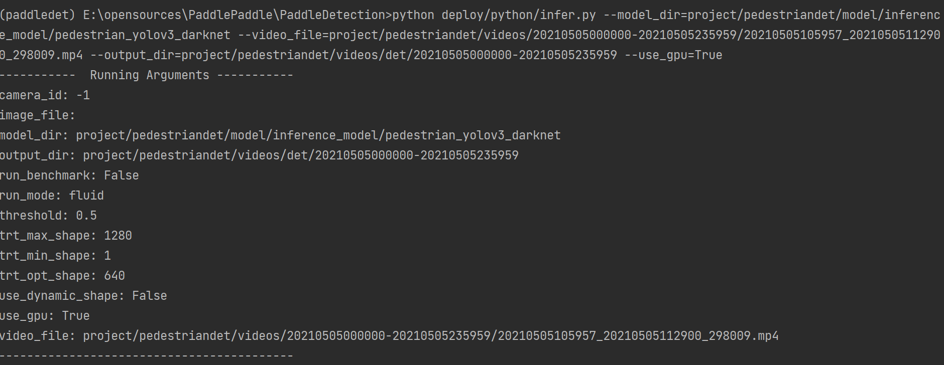 导出行人检测模型预测视频中途报错 · Issue #2999 · PaddlePaddle/PaddleDetection · GitHub