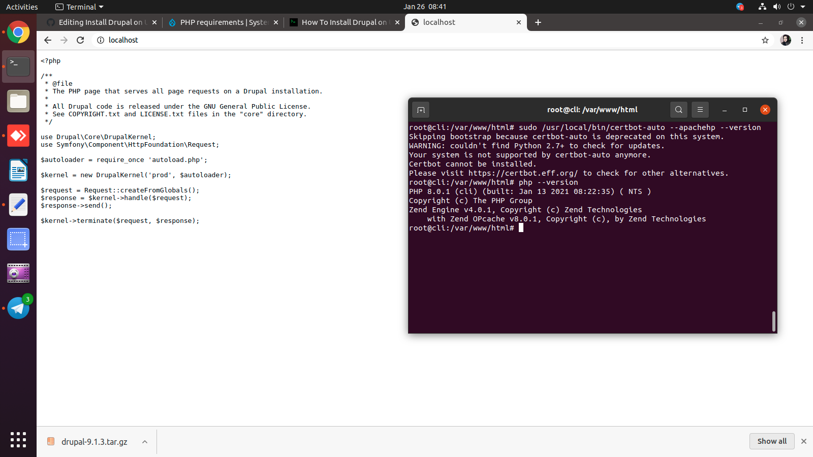 Having issue on Drupal installation · Issue #21 · SchoolOfFreelancing ...