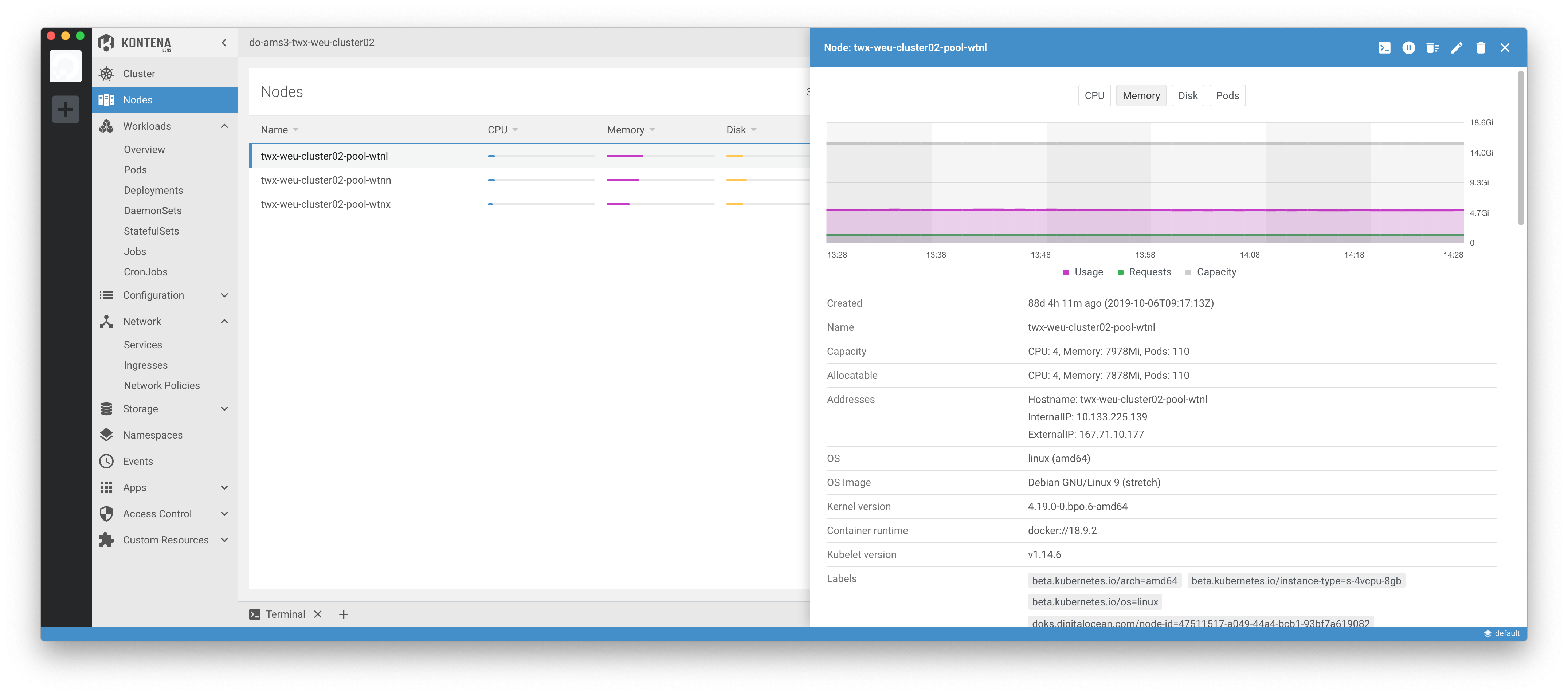 Incorrect Memory And CPU Usage Report For Nodes Issue 113 Lensapp