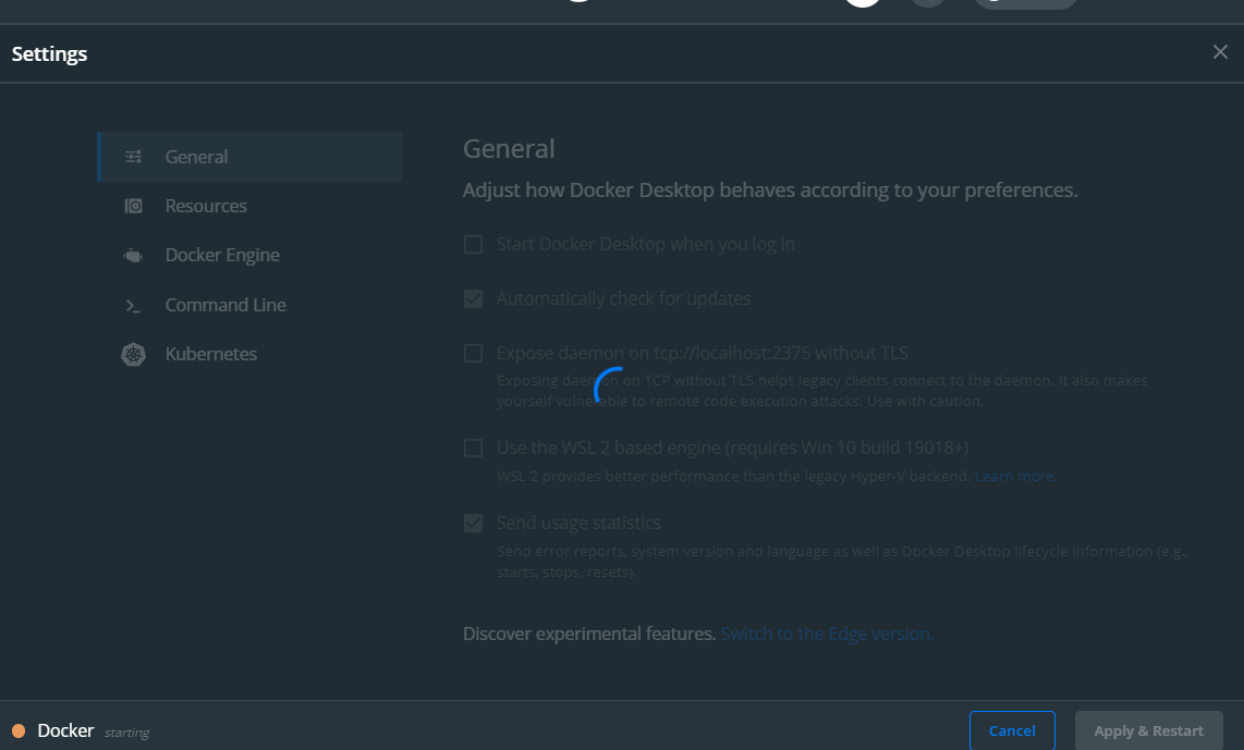 Docker Desktop is not starting on windows 10 pro · Issue 8879 · docker
