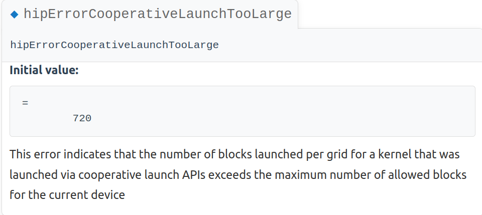 Fix HIP error codes documentation · Issue #2095 · ROCm/ROCm · GitHub