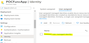 Unable to Access Key Vault from Azure Functions using User Managed ...