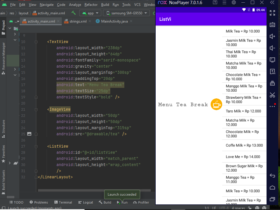 Listview