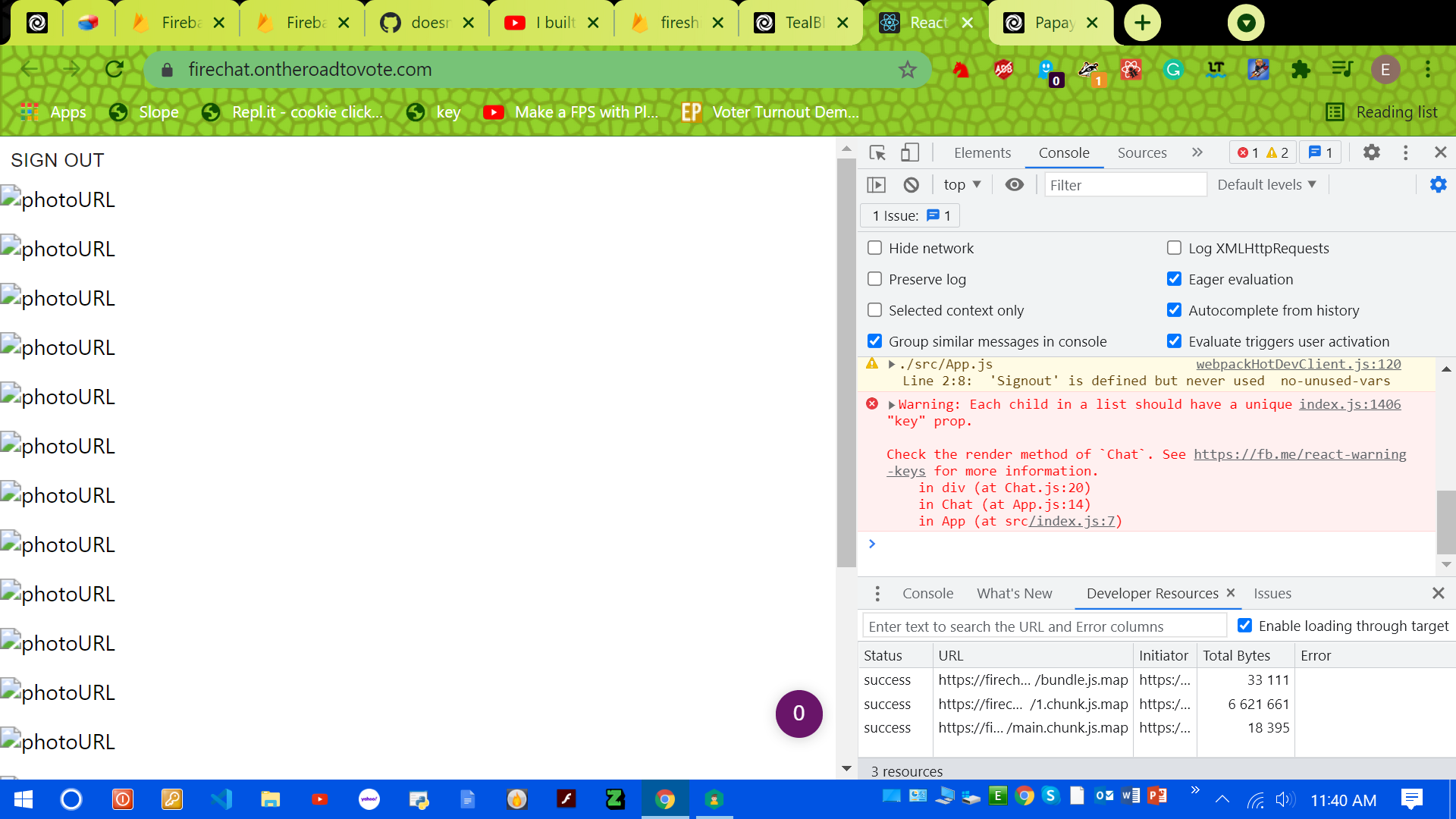 doesnt work · Issue #1 · Techthology/firebase-chat-app · GitHub