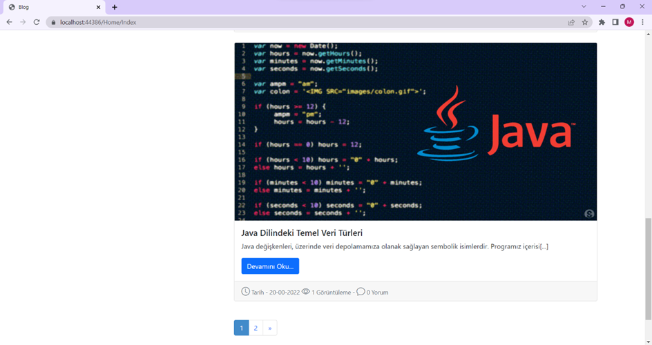 GitHub - melisalpkaya/MvcBlogApplication: It is a blog application ...