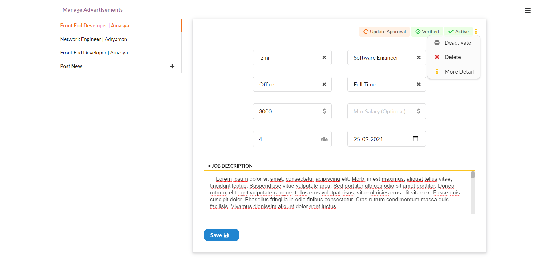 empl job advert