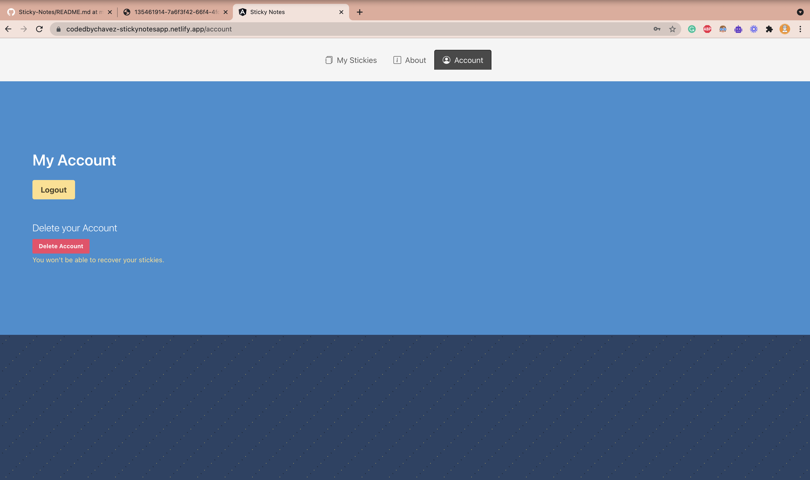 Sticky Notes Log In GitHub - codedbychavez/Sticky-Notes: Create and Organize your notes on ...