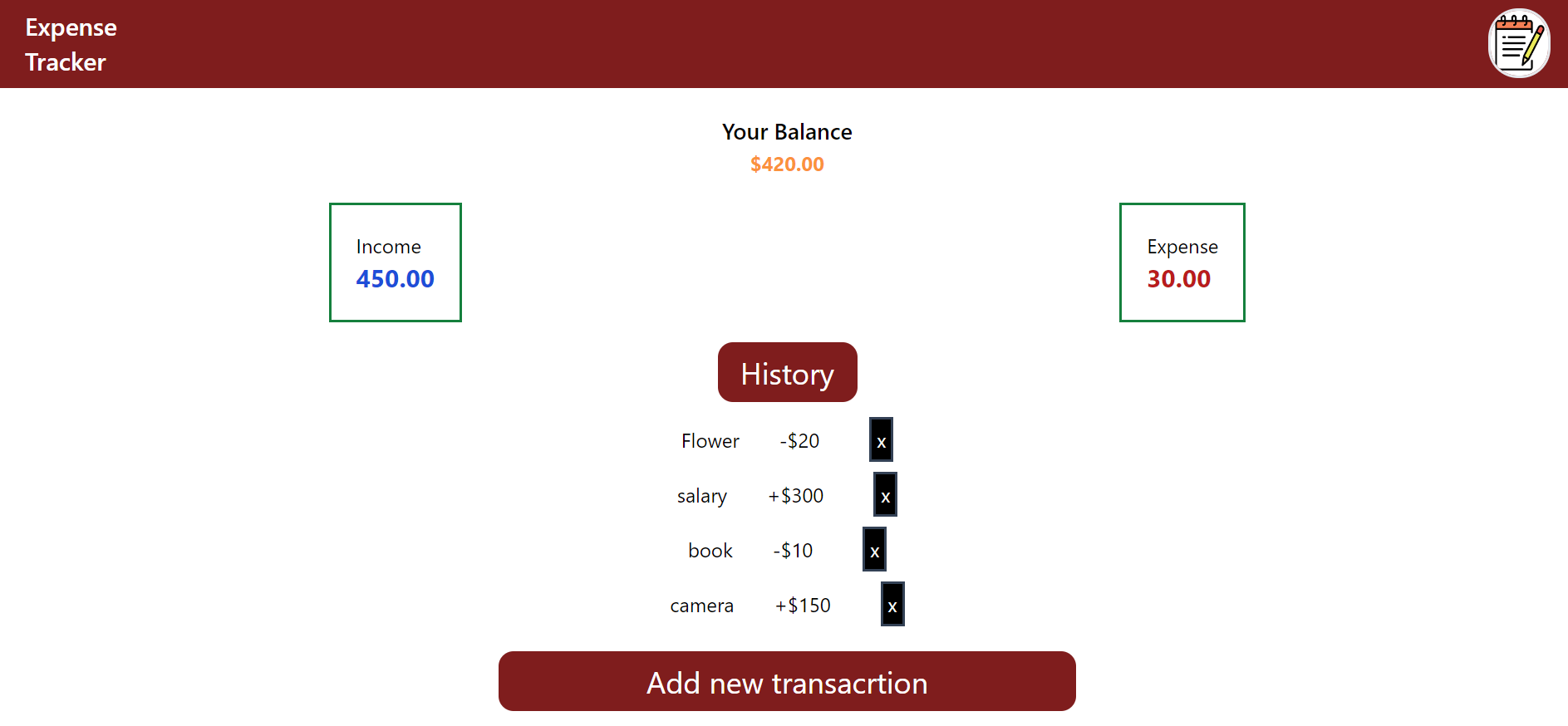 Github Maahiunnati Expense Tracker