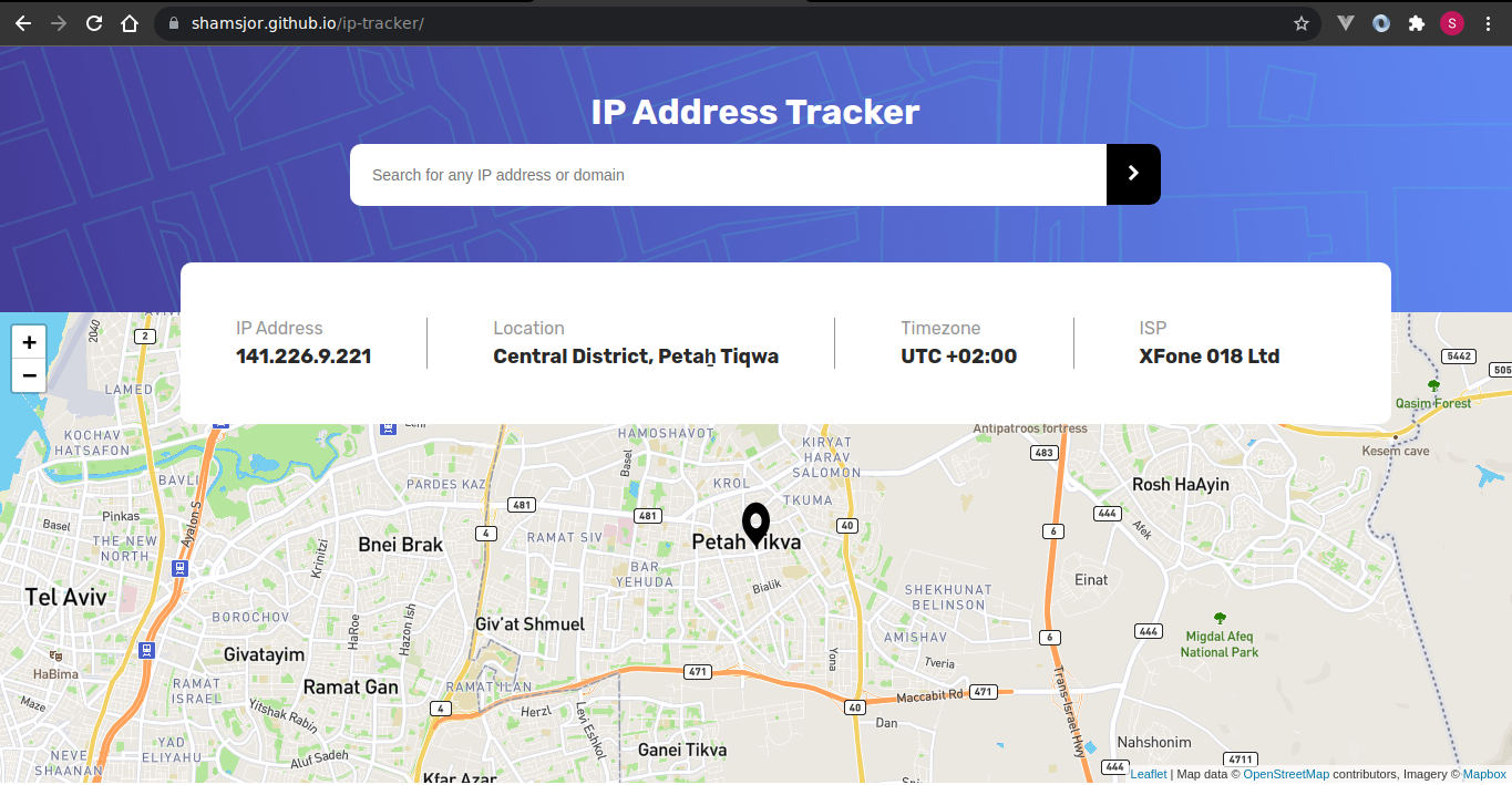 GitHub shamsjor/iptracker
