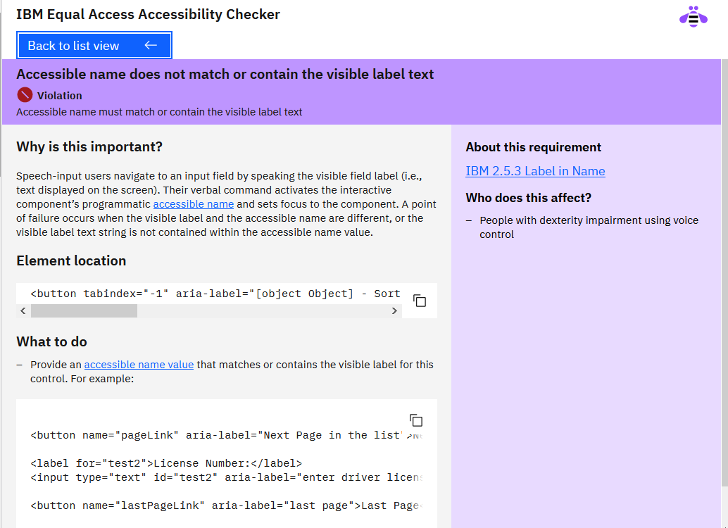 buttons in table got AVT violation against Accessible name · Issue ...