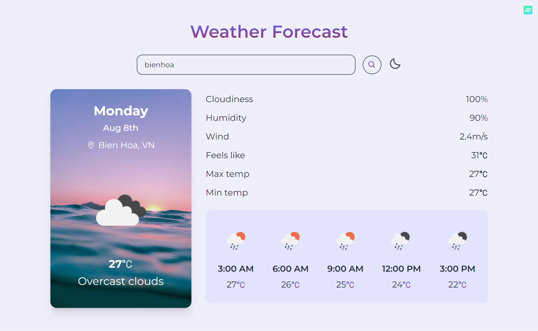 GitHub - thaoktk/weather-app: Simple Weather app with React ...