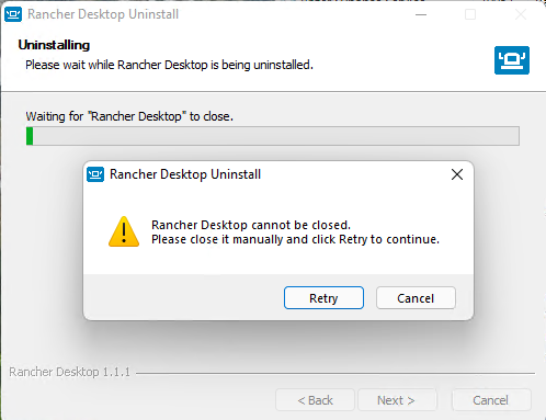 Rancher Uninstall