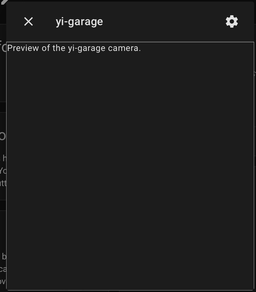 motioneye video stream does not start and no preview picture available