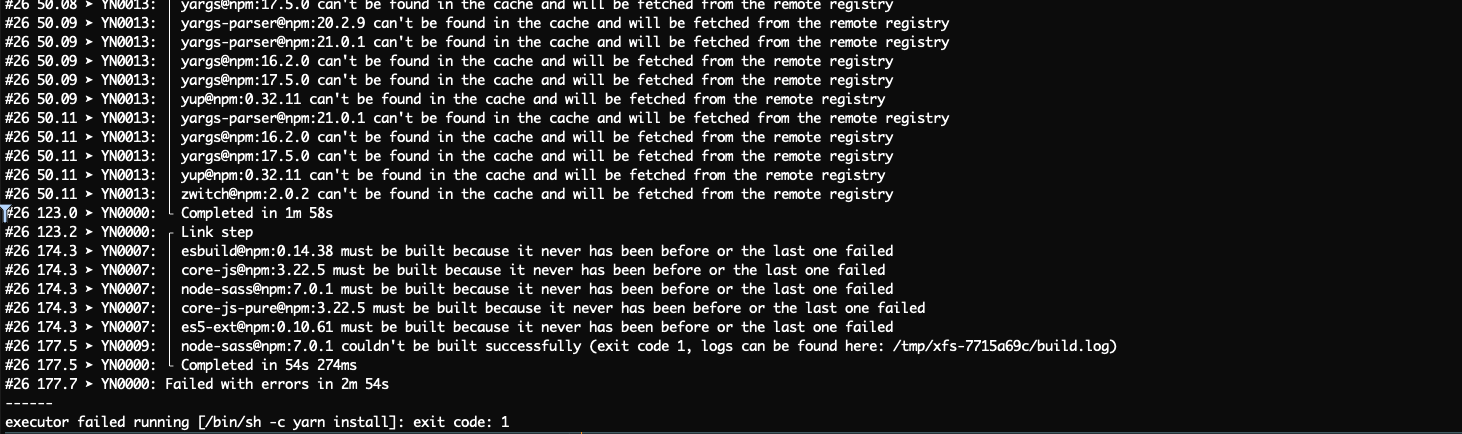 Docker build fails for Platform service in latest master (5.2.5 ...
