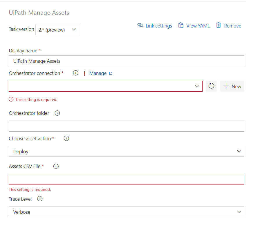 UiPath ManageAssets