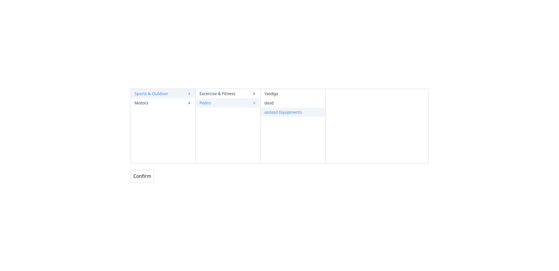 GitHub - BastidaNicolas/cascading-categorie-menu