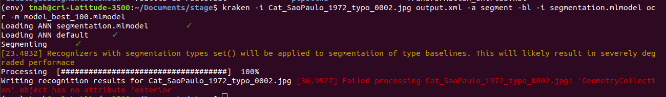 Error about GeometryCollection · Issue #254 · mittagessen/kraken · GitHub