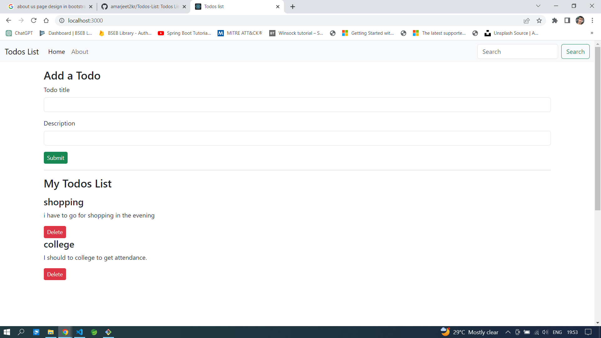 GitHub - amarjeet2kr/Todos-List: Todos List app is a web-based ...