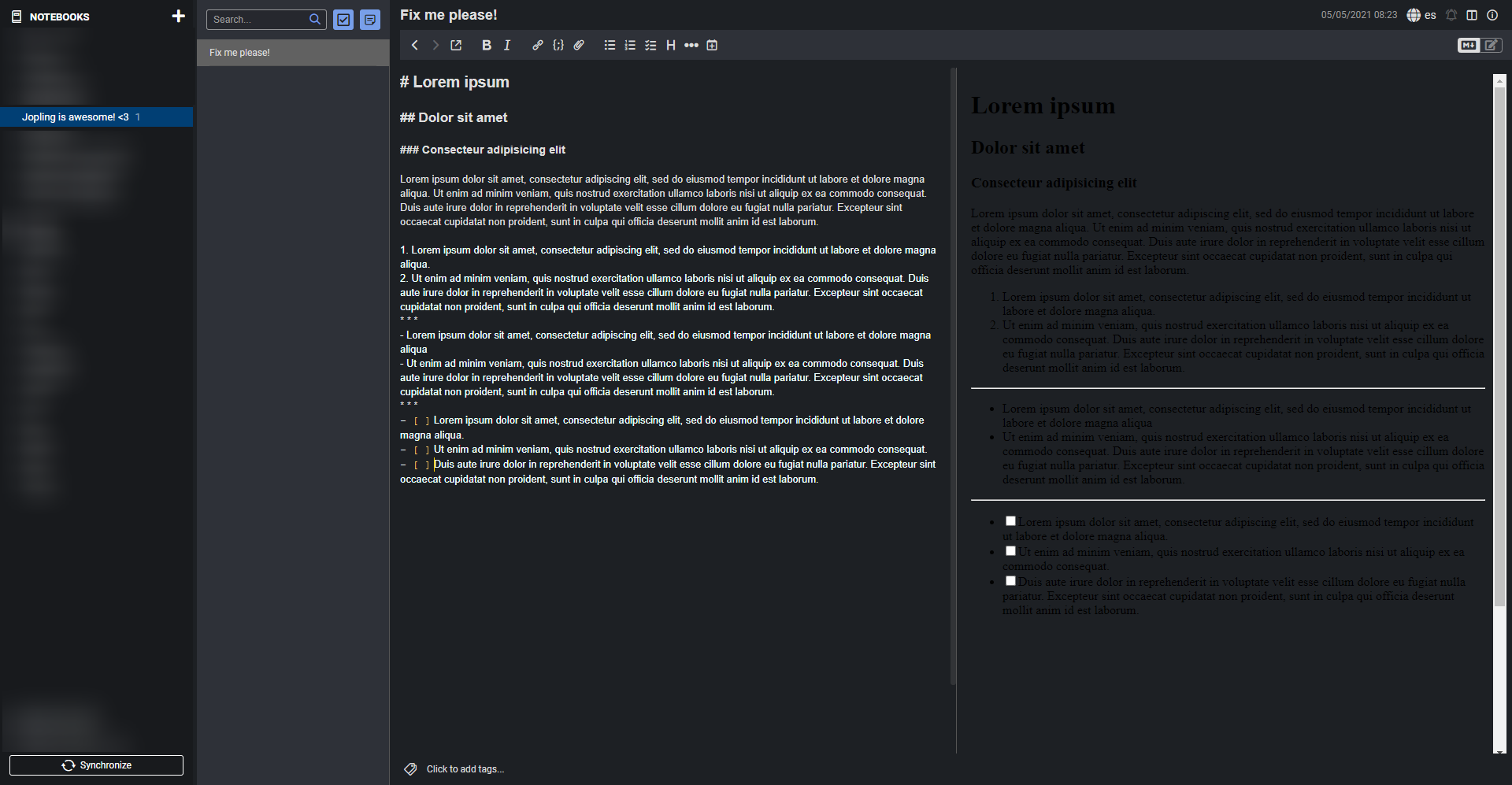 Richtext text colour and background wrong colours in dark themes ...