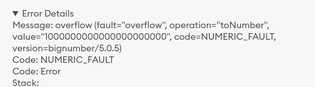 Bignumber error on develop when sending a token · Issue #9356 ...