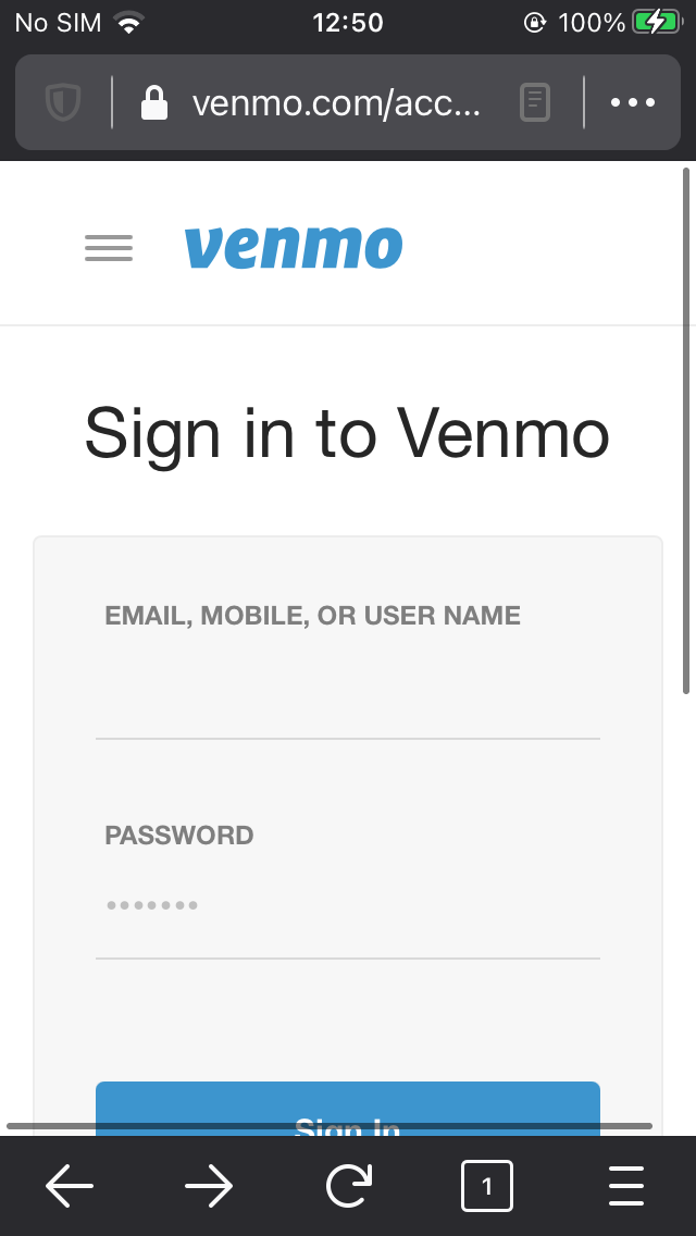 account.venmo.com - site is not usable · Issue #73024 · webcompat/web ...