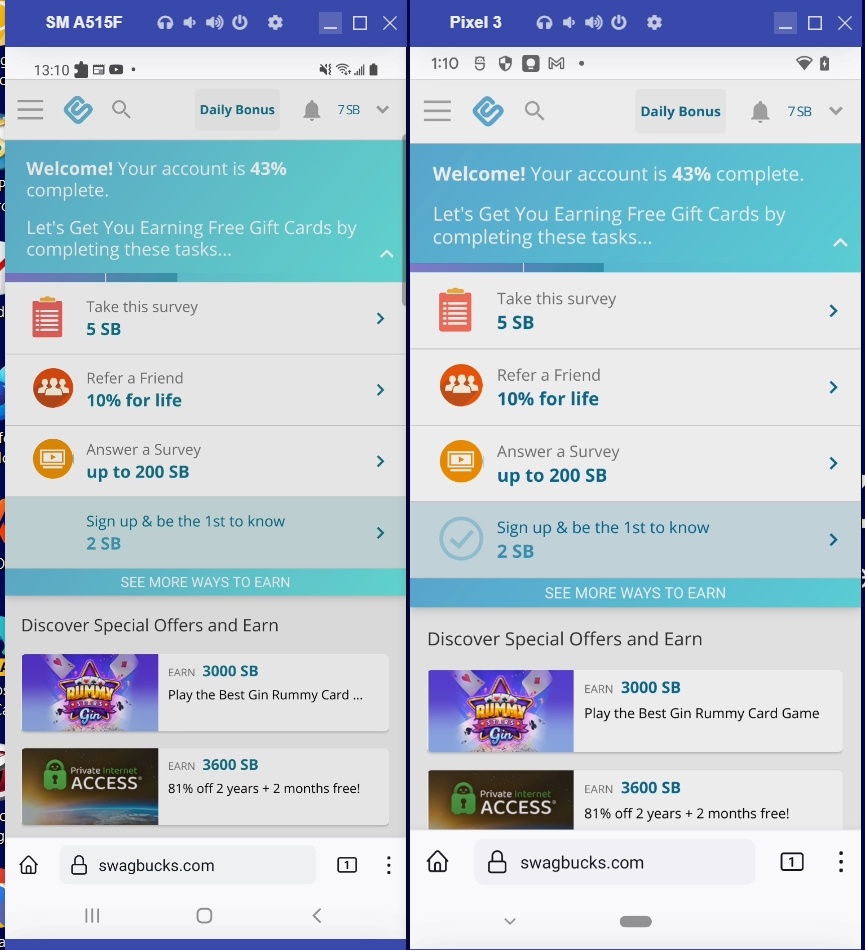 desktop site instead of mobile site · Issue 113293