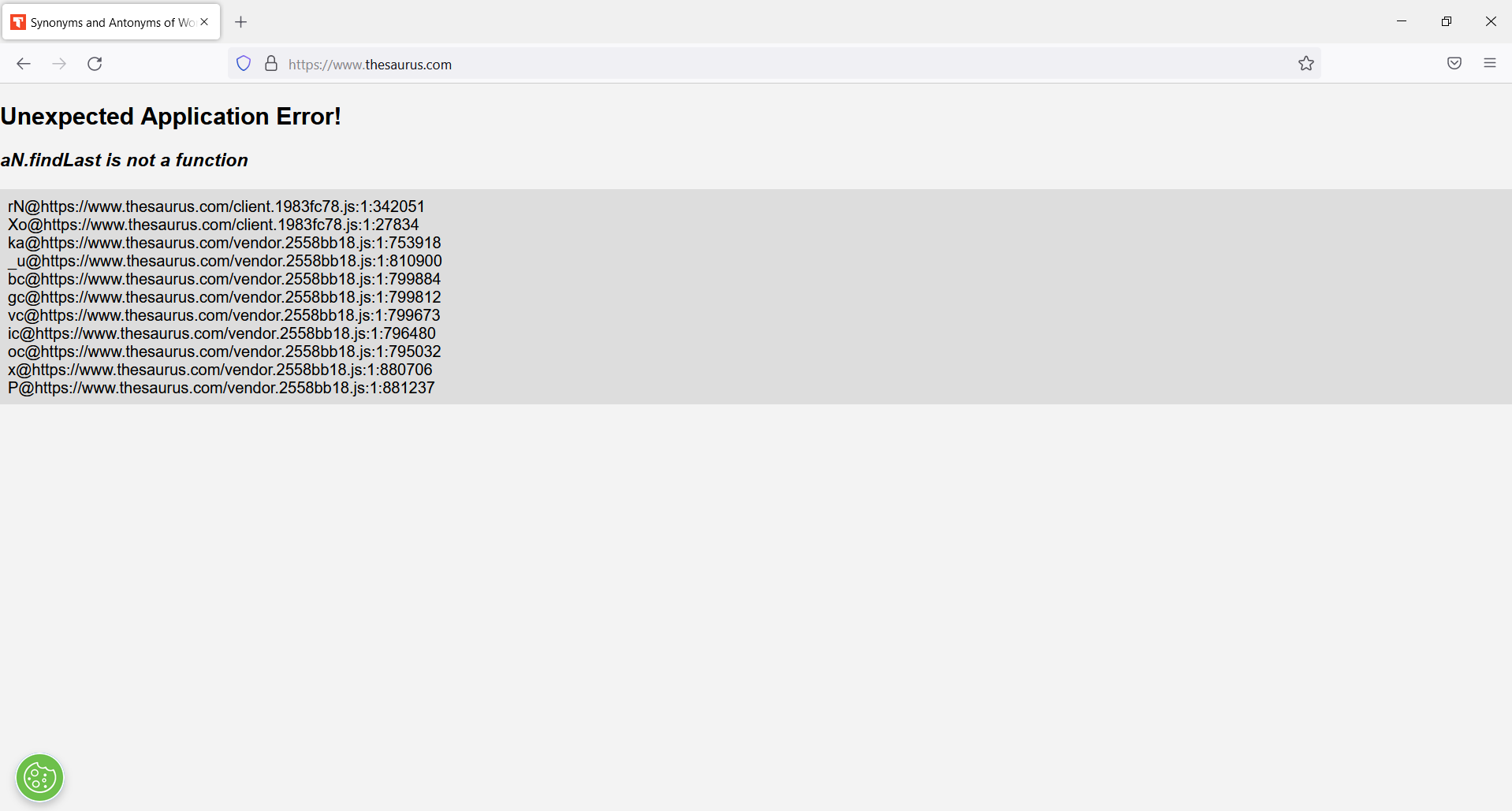 [ESR] Error when loading the page · Issue 126985