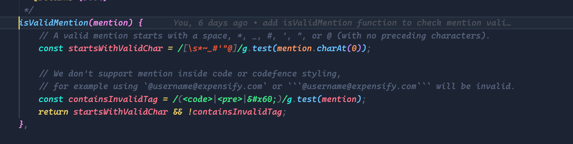 [$1000] Mentions are being rendered inside of code and codefence ...
