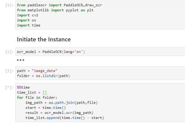 Paddle ocr model Memory occupied during execution - PaddlePaddle/PaddleOCR