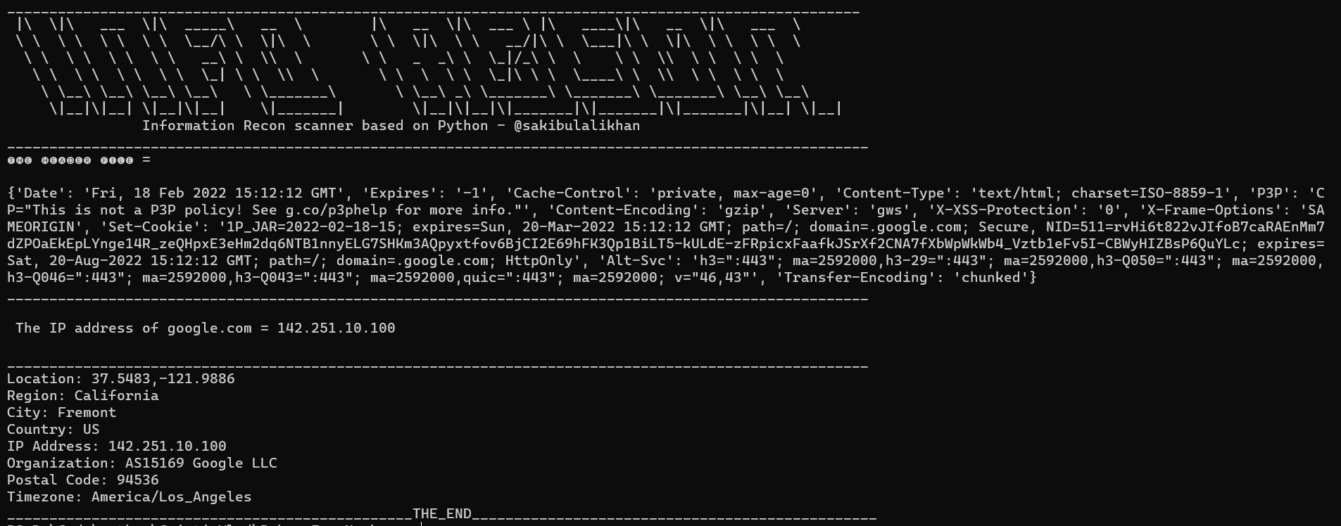 GitHub - sakibulalikhan/info-recon: An Information Recon Tool.